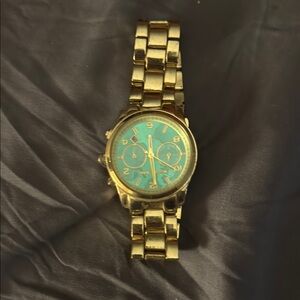 Gold and Blue Watch